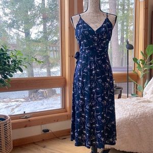 NWT Faux Wrap Midi Dress